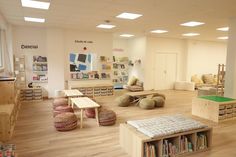 the children's room is clean and ready for their parents to use it as a library