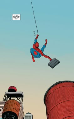 the amazing spider - man flying through the air