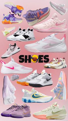 there are many different types of shoes on this page with the words shoes above them