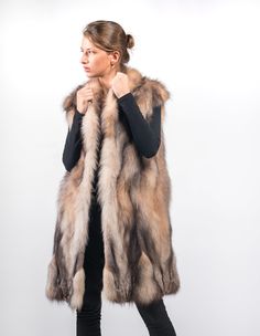 Made using 100% authentic fur, sourced from certified European fur auctions Made in Greece by AskioFashion Shell or outer:Grystal Fox Fur Inner Fabric:Satin Measurements from size:44eu/in us 14 Length:97 cm  bust-98cm Length:38.1 inches bust 38.5 inches Model is Wearing a size: Height-1,78cmBust-89cmWaist-62cmHips-90cm Mede to measure in every size, we accept customization For sizes XXL and XXXL, price of the coat is 10% and 20% higher Sleeveless Mink Outerwear With Faux Fur Lining, Real Fur Vest, Beige Skin, Jacket For Winter, Fox Fur Vest, What Women Want, Couture Outfits, Sleeveless Jacket, Vest Outfits