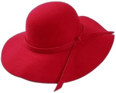 Red Brimmed Sun Hat For Party, Red Mini Hats For Spring Beach Outings, Red Mini Hats For Beach In Spring, Red Brimmed Mini Hat For The Beach, Red Brimmed Mini Hat For Beach, Casual Red Wide Brim Felt Hat, Red Hats As Spring Gift, Red Hats For Spring Gifts, Red Spring Hat As Gift