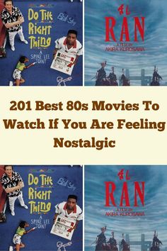 the movie poster for 101 best 80s movies to watch if you are feeling nostalgic