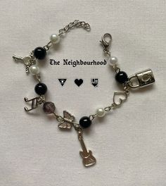 The Neighborhood Bracelet, The Neighbourhood Bracelet, Flawless The Neighbourhood, Grunge Jewelry, Music Jewelry, Beads Bracelet Design, Jewelry Accessories Ideas, Funky Jewelry, A Bracelet