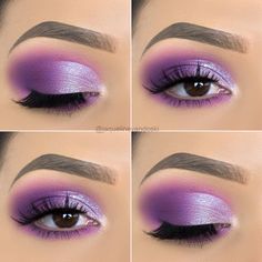 Sweet 16 Makeup Lavender, Purple Makeup Looks For Hooded Eyes, Lavender Purple Eye Makeup, Purple And Sliver Makeup, Light Purple Quinceanera Makeup Looks, Wedding Purple Makeup, Lavender Eye Makeup Prom, Light Purple Makeup Looks Quince, Purple Rapunzel Nails