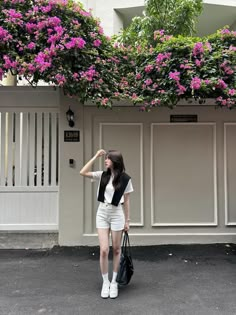 Hanoi Outfit, Outfit Korean Style, 사진 촬영 포즈, Korean Casual Outfits, Casual Day Outfits, Quick Outfits, Korean Girl Fashion, Casual Chic Outfit