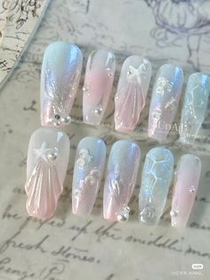 Disney Acrylic Nails, Fake Nails Designs, Art Deco Nails, Cute Simple Nails, Goth Nails, Gel Nails Diy, Nail Art Designs Diy, Pretty Nail Art Designs