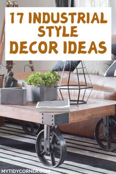 Industrial decor ideas. Industrial Decorating Ideas, Eclectic Industrial Decor, Industrial Bathroom Accessories, Industrial Bed Frame, Industrial Bookends, Industrial Decorating, Industrial Decoration, Industrial Bed, Eclectic Industrial