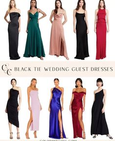 different types of bridesmaid gowns and dresses for the wedding guests to wear