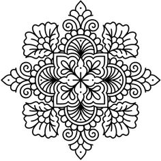 a black and white drawing of a snowflake