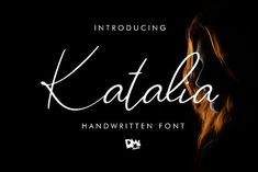 the handwritten font that is used to create an elegant, modern type of lettering