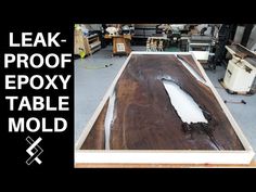 an image of a table being made with epoxy