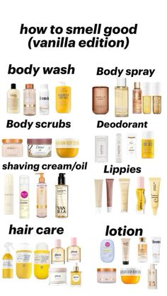 Best Smells To Smell Like, Best Hygiene Routine, Body Care Wishlist, Best Body Care Routine, Products To Smell Good All Day, How To Smell Good All Day Products, Good Smelling Hair, Smell Good Vanilla, How To Smell Good Down There Tips