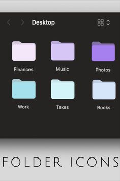 the folder icons are displayed in different colors