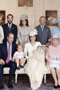 the royal family poses for a group photo