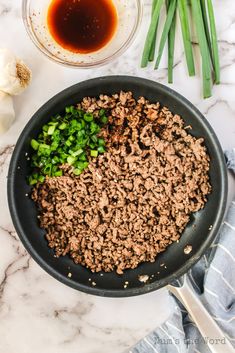 Korean Beef is all the delicious flavors of Asian BBQ whipped up in the comfort of your own home! Super easy and delicious. #koreanbeef #koreanbeefbowl #koreanbeefrecipe #koreangroundbeef #koreangroundbeefrecipe #numstheword #quickdinner #mealprepdinner #homemadefreezermeals