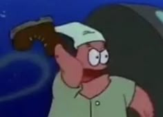 an animated image of a man holding a baseball bat