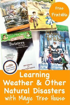 children's books about weather and other natural disasters with free printable booklet