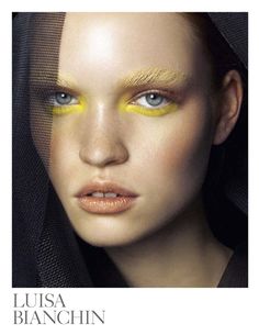 Makeup Inspo - Yellow eye shadow - what do you think of this #trend? Would you buy yellow eyeshadow? Eyebrow Trends, Yellow Makeup, Trendy Eyeshadow, High Fashion Makeup, Make Up Inspiration, Latest Makeup