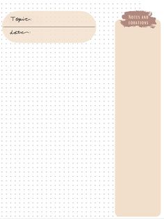 a blank notepad with dotted paper on it