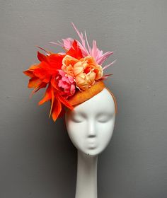 This bold fascinator is perfect for horses races, bridal showers, tea parties, hat luncheons or any other special event.  ► Want it now? Click the "Buy it now" button. ► Love it and want to buy later? Click on the button that says "♥ Favorite" ► Special request/contact me? Click the "Ask a question" link on the right. ► All Sales Are Final. Please contact me before purchasing if you have any questions. ► My shop policies: https://www.etsy.com/shop/tinselandtonic/policy?ref=shopinfo_policies_leftnav Thanks for visiting Tinsel and Tonic!! Please visit my other shops - wrapmeinfur.etsy.com for all your faux fur scarf needs  and abitoftinsel.etsy.com for one of a kind statement jewelry Bridal Shower Headband, Shower Headband, Hot Accessories, Floral Fascinator, Floral Fascinators, Faux Fur Scarf, Faux Fur Scarves, Wedding Fascinators, Fur Scarf