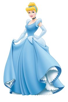 the princess in her blue dress is posing for a picture with her hands on her hips