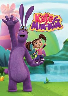 the movie poster for kate and the mini - mim, with an animated character