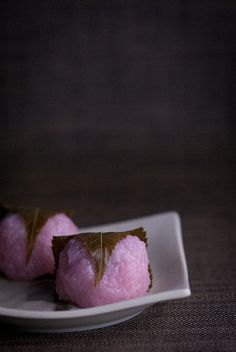 some kind of dessert on a white plate