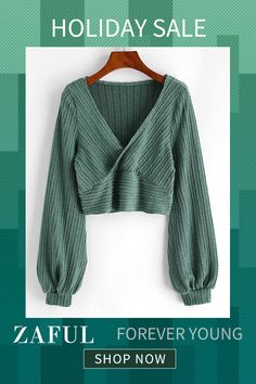 Costume Intero, Knit Crop Top, Knit Crop, Plus Size Swimwear, Solid Tops, Green Sweater, Deep Green, Crop Shirt, Online Clothing Stores