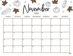 The busiest time of the year is here! Stay organized all month long with one of 50 FREE printable November 2023 calendars. Print from home! November 22 Calendar, Free November 2022 Calendar Printable, November 2022 Calendar Aesthetic, November Calender Aesthetic, November Calendar 2022 Printable, November Calendar Ideas, Girly Calendar, November 2022 Calendar