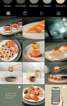 an image of sushi on the app