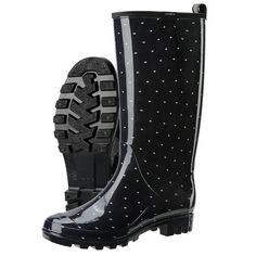 HISEA Women's Rain Boots Waterproof Garden Boots Ladies Knee High Wellies Comfort Anti-slip Outsole Size: 11.  Color: Black.  Gender: female.  Age Group: adult. Casual Black Ankle-high Rain Boots, Slip-resistant Black Rain Boots, Waterproof Ankle-high Rain Boots For Outdoor, Black Waterproof Ankle-high Rain Boots, Ankle-high Rain Boots With Rubber Sole For Outdoor, Garden Boots, Womens Rain Boots, Knee High, Rain Boots