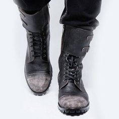 Fitted Rugged Moto Boots With Round Toe, Rugged Fitted Moto Boots With Round Toe, Rugged Moto Boots With Reinforced Toe For Winter, Leather High Ankle Moto Boots For Streetwear, Biker High Ankle Boots For Winter, Biker Style High Ankle Boots For Winter, Winter Biker Boots With High Ankle, Leather High Ankle Biker Combat Boots, Fitted Punk Moto Boots With Round Toe