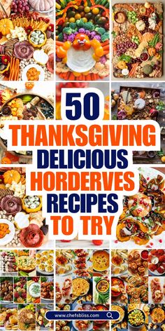 50 thanksgiving deligious hordreves recipes to try