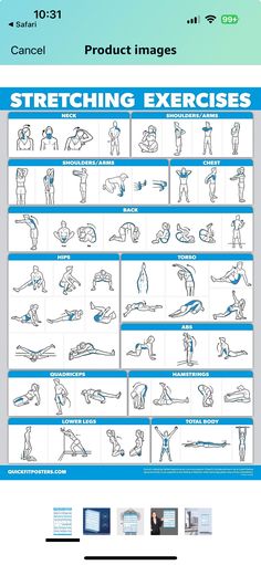 the poster shows how to do an exercise for people with low back and upper body muscles