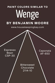 Colors Similar to Wenge AF-180    by Benjamin Moore Plum Paint Colors, Chocolate Brown Paint, Energy Colors, Plum Paint, Chocolate Walls, Home Paint Color, Black Paint Color, Academia Decor