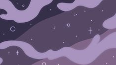 an abstract purple background with stars and clouds