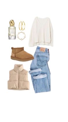 comfy fall outfit inspo, white sweater, uggs Surfergirl Style, Preppy Fall Outfits, Cute Lazy Day Outfits, Lazy Day Outfits, Easy Trendy Outfits