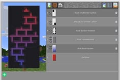 an image of a computer screen with the text block order pattern options in minecraft