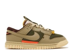 Air Dunk Jumbo 'Medium Olive' - Nike - DV0821 200 - medium olive/neutral olive/earth/safety orange | Flight Club Nike Dunk Low Remastered, Nike Air Dunk, Air Max 180, Nike Models, Nike Pegasus, Dunks Nike, Adidas Spezial, Nike Dunk High, Hype Shoes