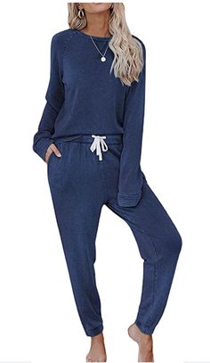 Zilcremo Two piece lounge set. Multiple colours through link. Dark Blue Lounge, Outfits Pajamas, Two Piece Lounge Set, Blue Lounge, Two Piece Outfits, Pajamas Set, Lounge Set, Lounge Sets, Two Piece Outfit