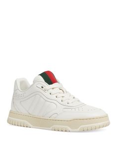 Gucci Women's Sparrow Low Top Sneakers Buy Gucci, Low Top, Sneakers White, Top Sneakers, Buy Online, Shoes Sneakers, Leather Upper, Lace Up, Gucci