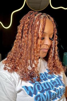 Bohemian Braids (Boho Braids) Boho Knotless Braids Hairstyles, Crochet Braids Hairstyles Curls, Beaded Braids, Bohemian Braided Hair, Knotless Braids Hairstyles, Boho Knotless Braids, Boho Knotless