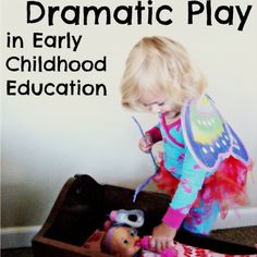 ...share ways to provide more dramatic and pretend play experiences for your child by providing toys with that purpose in mind. The following... Child Development Theories, Newborn Sleep Schedule, Dramatic Play Preschool, Dramatic Play Area, Dramatic Play Centers, Early Childhood Development, Play Ideas, Play Based Learning