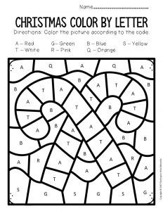 a christmas color by number page with numbers on the front and bottom, in black and white