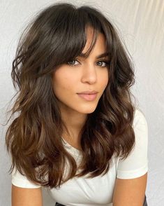 Trending Long Hairstyle with Bangs Armpit Length Hair, Thick Wavy Hair, Long Hair With Bangs, Long Layered Hair, Long Wavy Hair, Medium Hair Cuts, Long Hair Cuts, Cool Haircuts