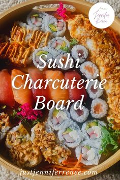 sushi charactere board in a bowl with the words sushi charactere board above it