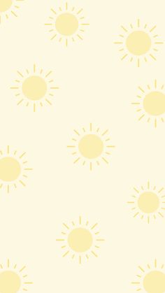 the sun is shown in yellow on a white background with small circles and dots around it