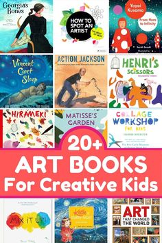 the top 20 art books for creative kids