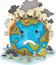 the earth has been hit by an air pollution message in english and arabic, which is also