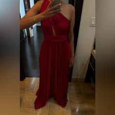 Stunning Red One Shoulder Maxi Dress One Shoulder Maxi Dress, Red Maxi, Maxi Gown, Jill Stuart, Dresses Red, Maxi Gowns, Red Dress, One Shoulder, Maxi Dress